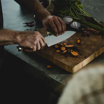 Norden chef's knife + vegetable knife set 2 pieces - Stainless steel-birch - Fiskars