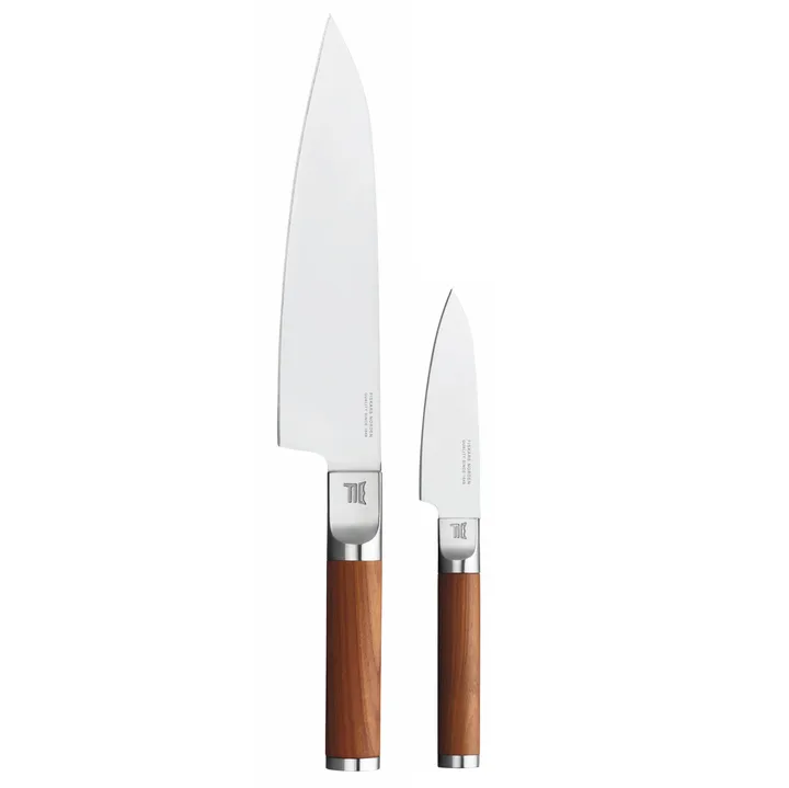 Norden chef's knife + vegetable knife set 2 pieces - Stainless steel-birch - Fiskars