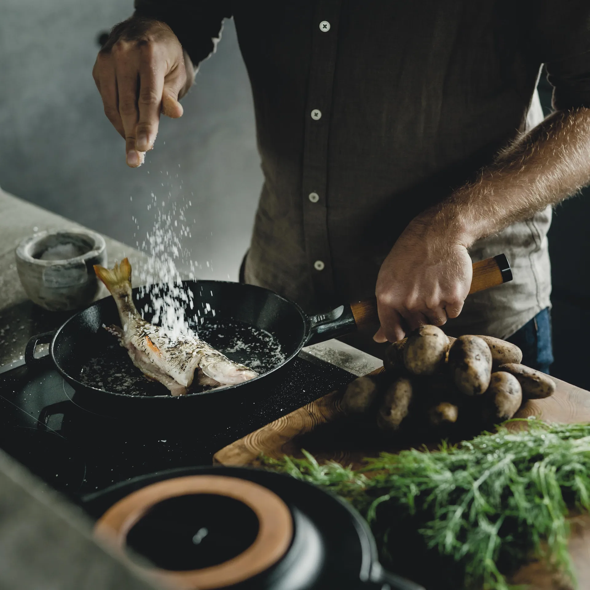 Norden frying pan cast iron, 26 cm Fiskars