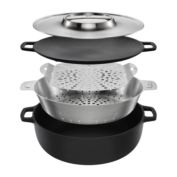 Norden Grill Chef casserole cast iron-stainless steel, Ø30 cm Fiskars