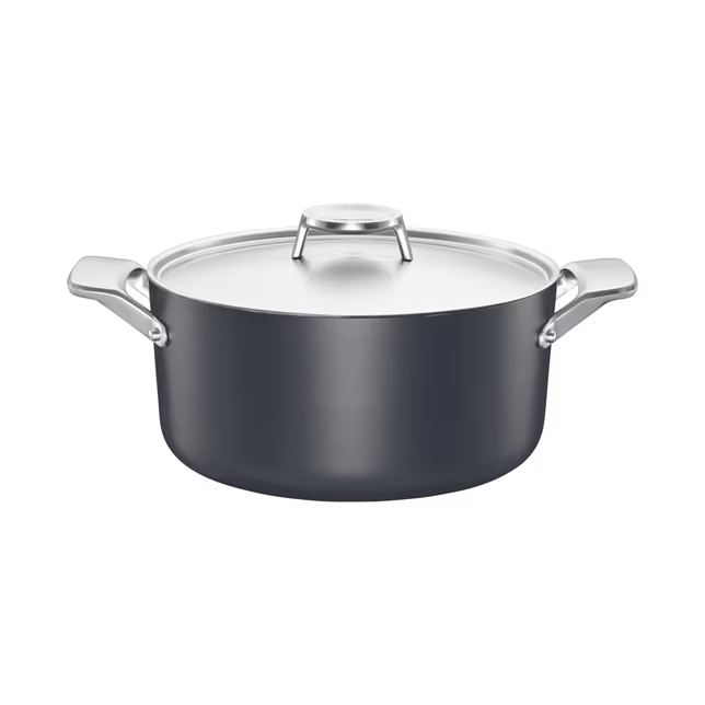 Taiten pot with lid 3,5 l, Black Fiskars