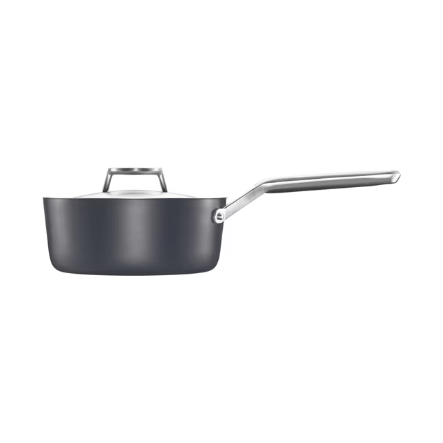 Taiten saucepan with lid 1,6 l, Black Fiskars
