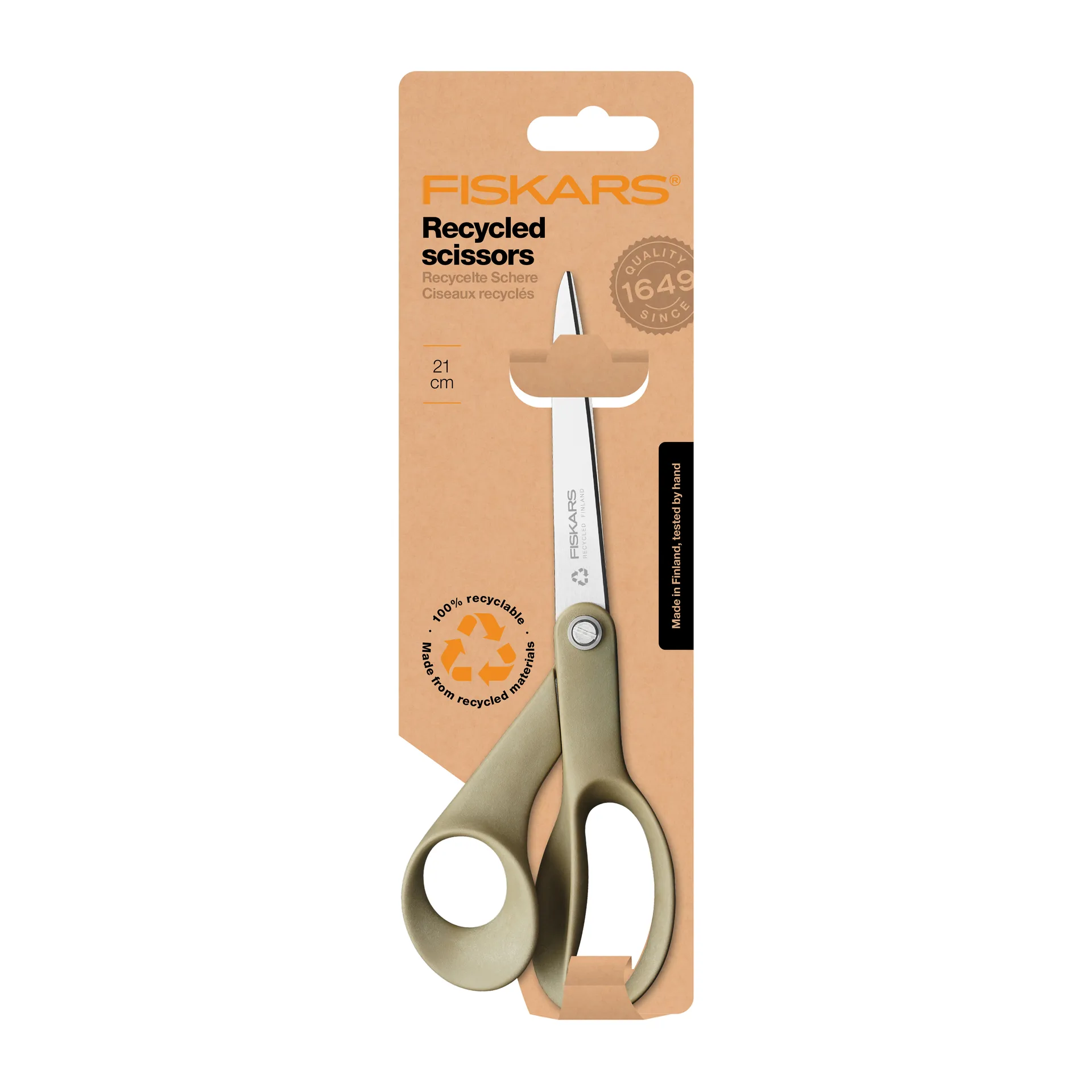 Universalsax i recycled material, 21 cm Fiskars