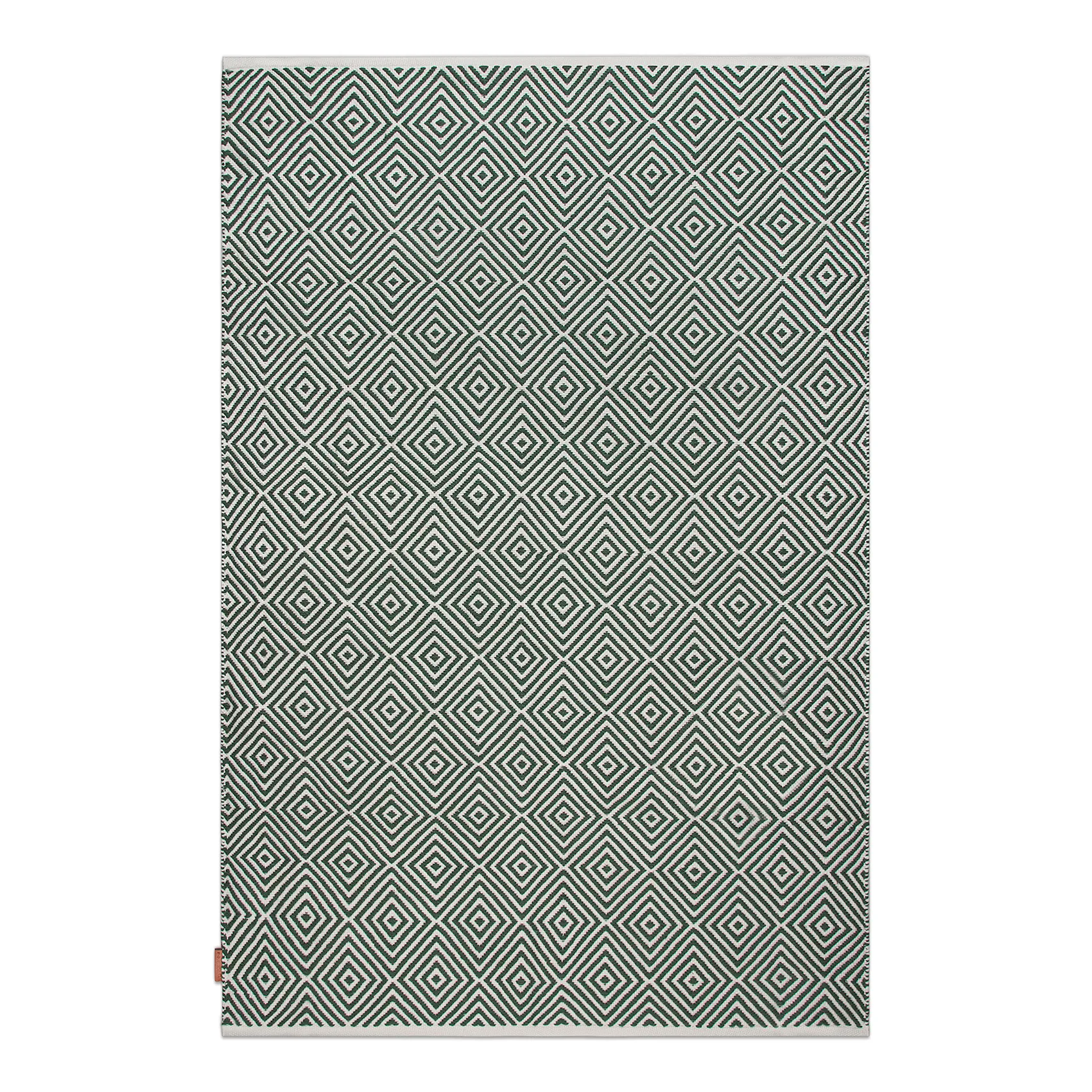 Diamond rug 170x230 cm, Green Formgatan