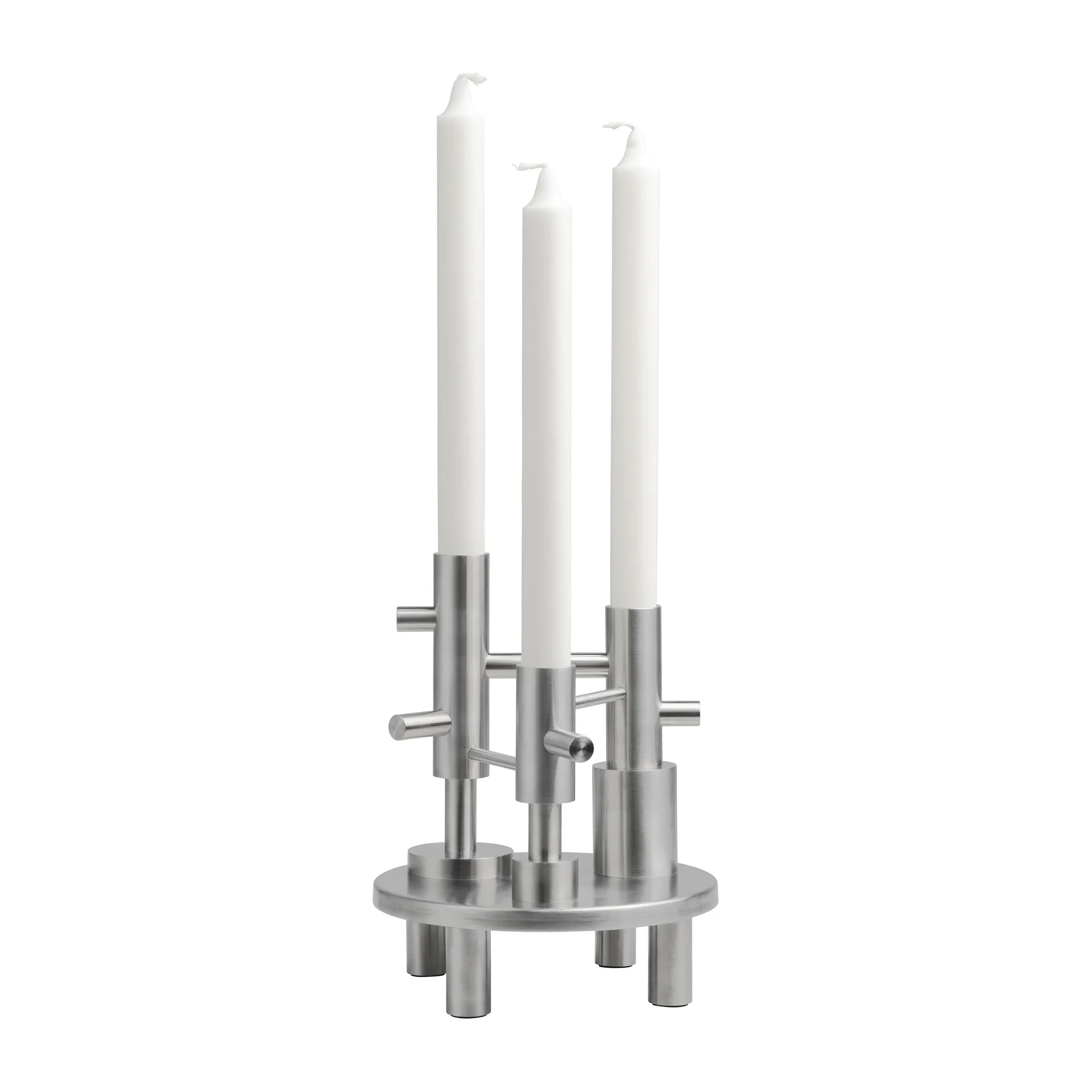 Jaime Hayon candle holder large, Stainless steel Fritz Hansen