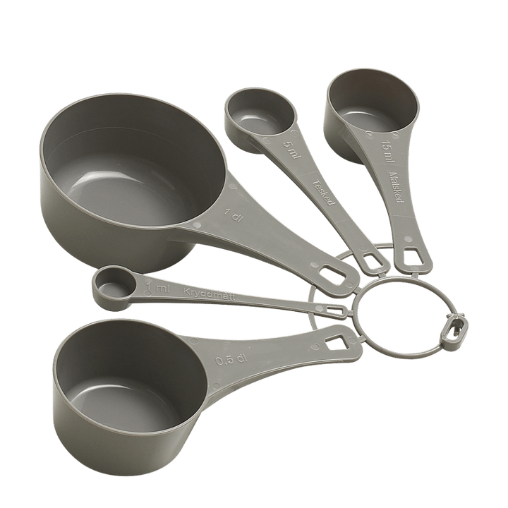 Function measuring spoon set 5 pieces - Gray - Funktion