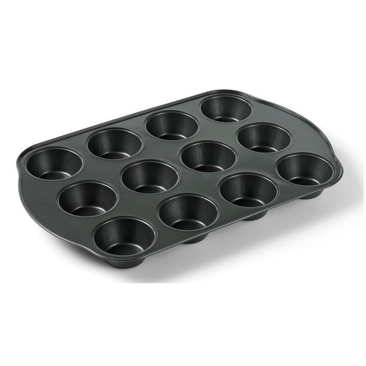 Function muffin pan nonstick 12 holes, Black Funktion
