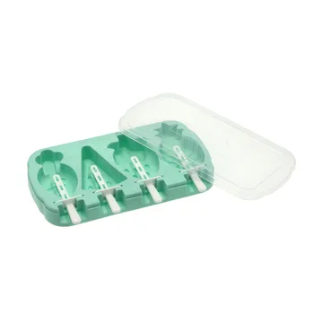 Funktion ice lolly mould - Blue-turquoise, silicone, 4 pcs - Funktion