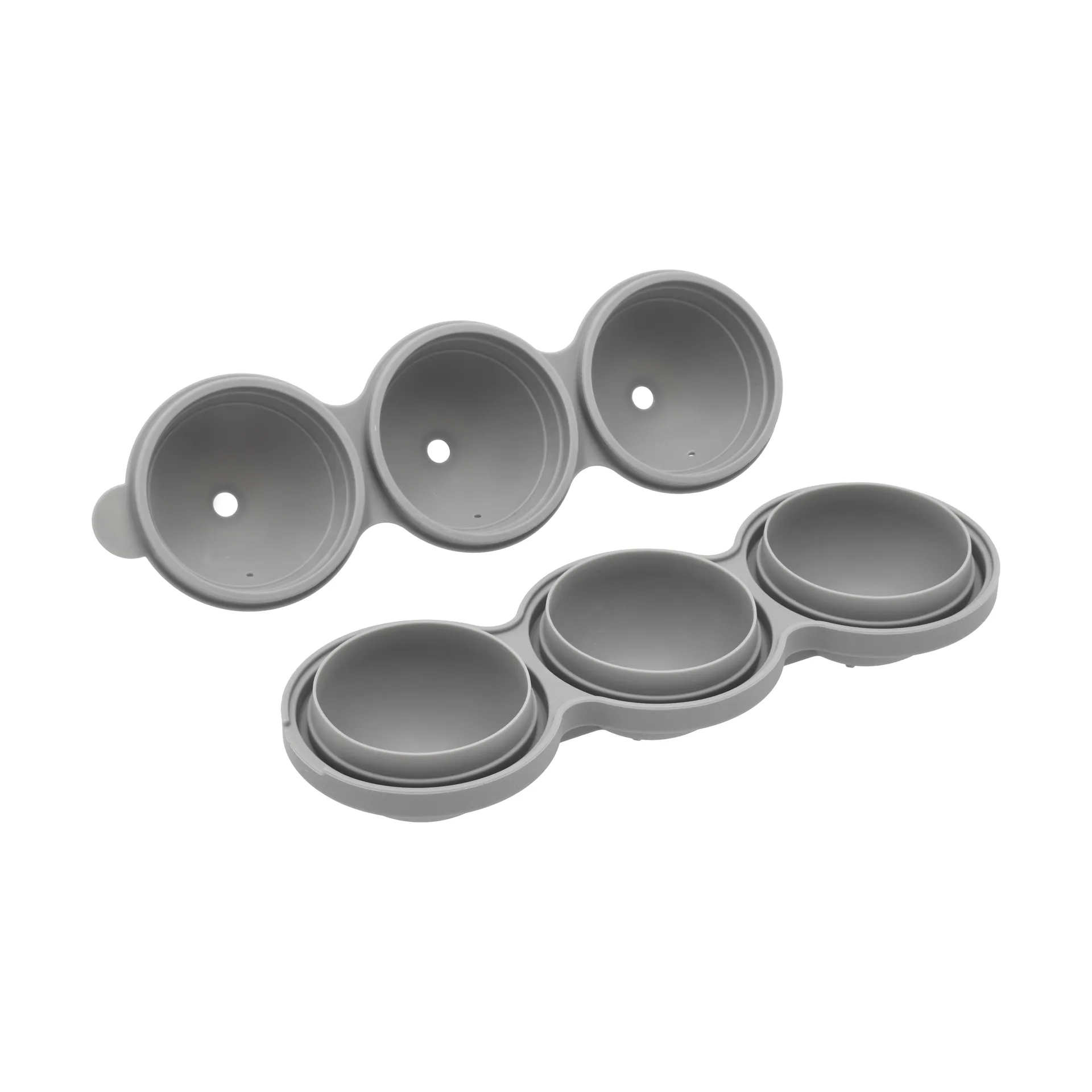 Mould for ice balls, Grey, silicone, 24x8 cm Funktion