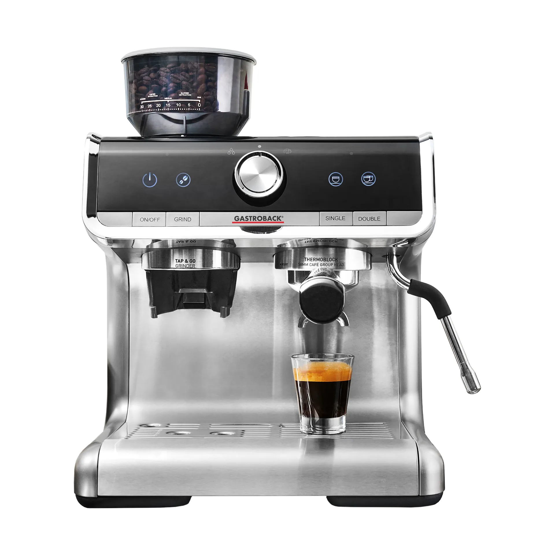 Gastroback Design 42616 barista espresso machine pro, Silver Gastroback