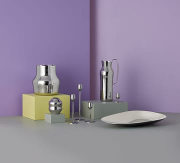 Dorotea candle holder 18 cm - Polished steel - Gense