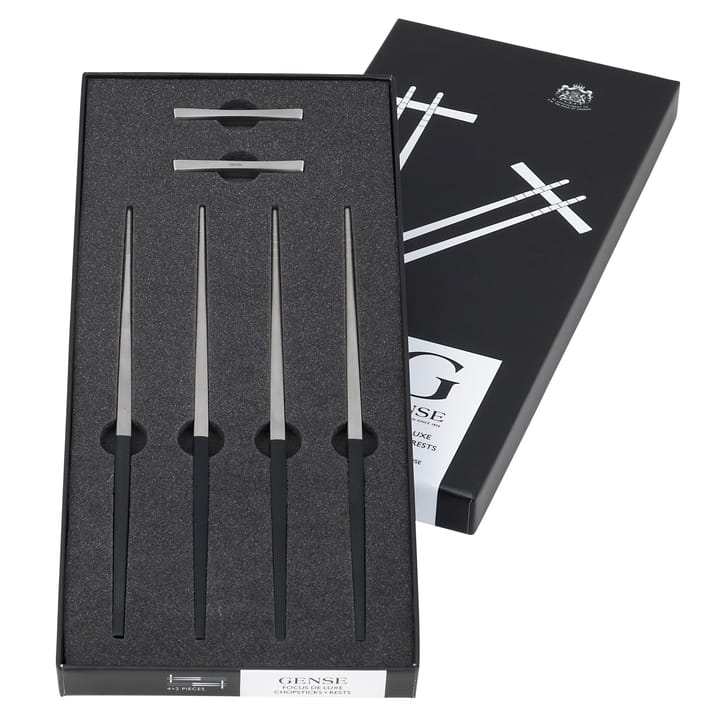 Focus de Luxe chopsticks 4+2, stainless steel Gense