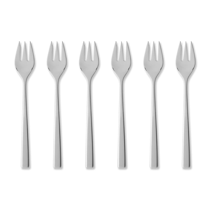 Fuga cake fork 6-pack, Stainless steel Gense