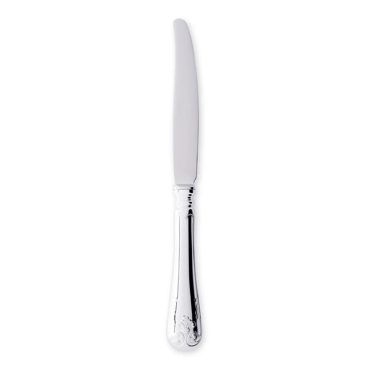 Gammal Fransk table knife silver nickle, 21 cm Gense