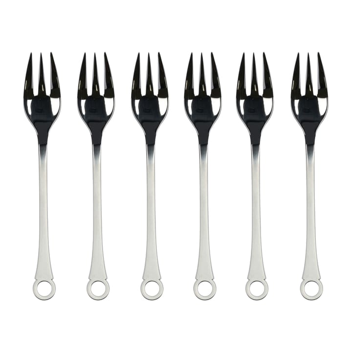 Pantry cake forks 6-pack - Stainless steel - Gense