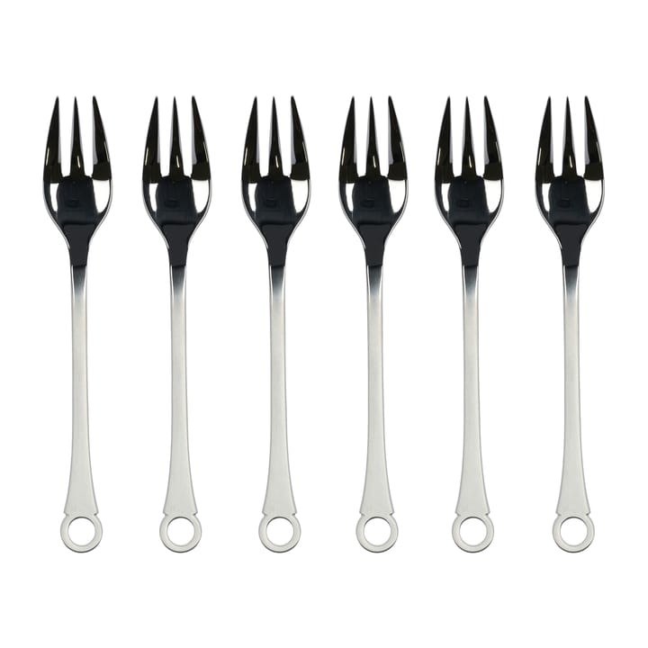 Pantry cake forks 6-pack - Stainless steel - Gense