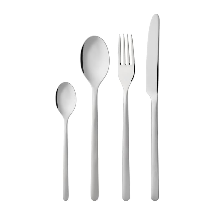 Still cutlery 16 pieces, Matte-Shiny steel Gense