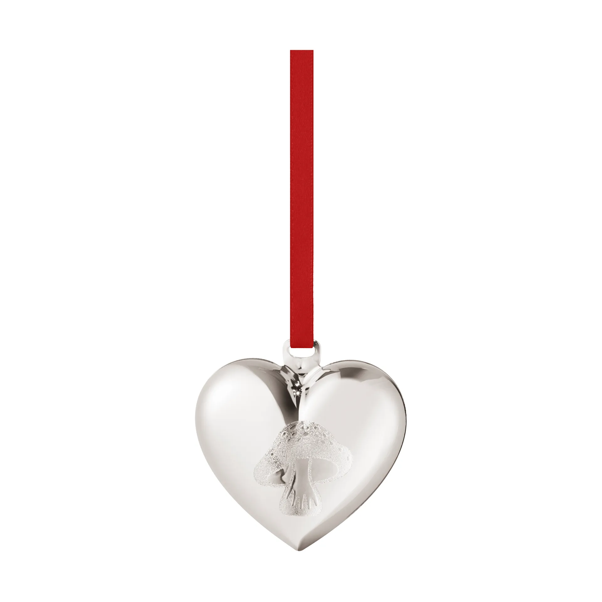 2023 Christmas heart, Palladium plated Georg Jensen