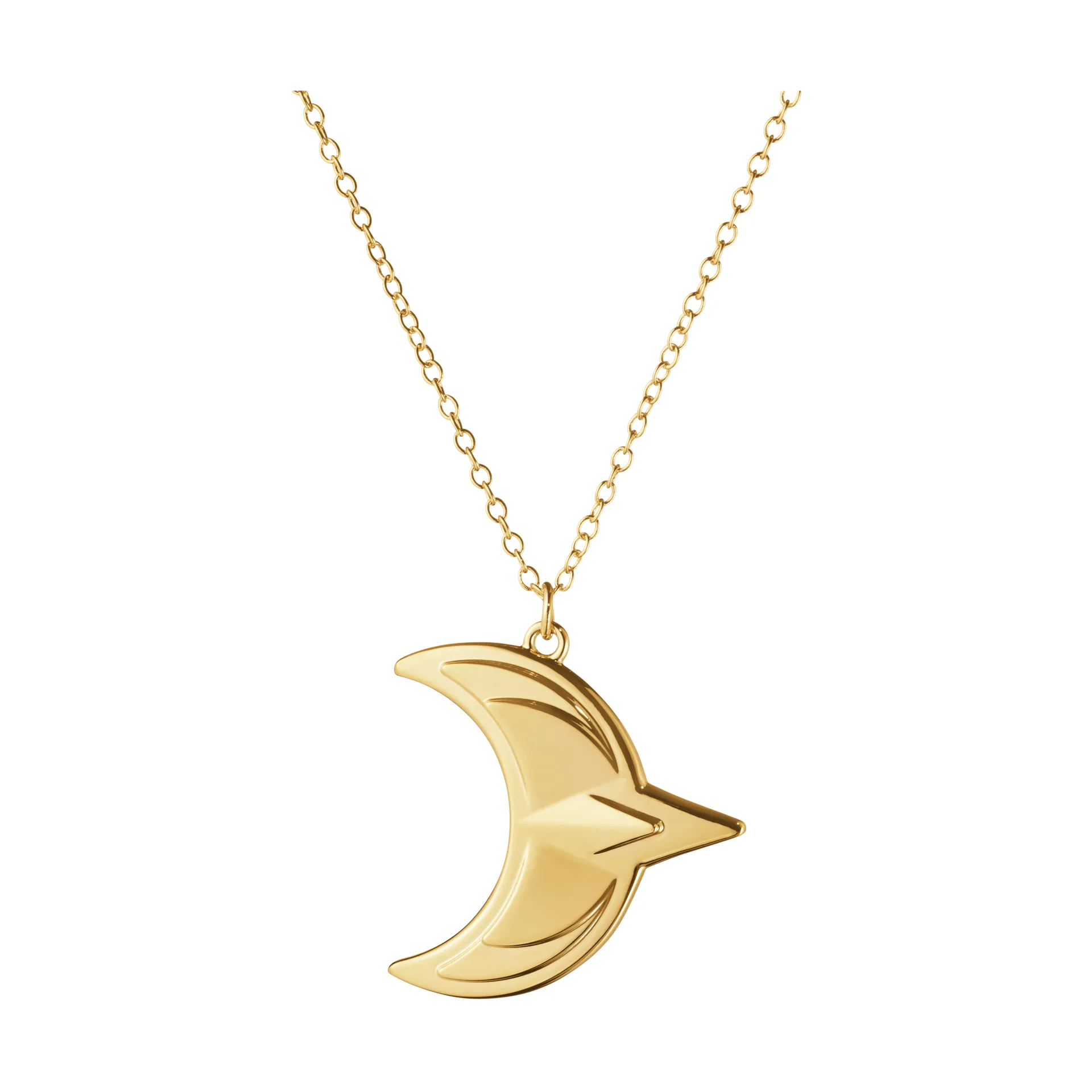 2024 Christmas pendant moon, Gold-plated Georg Jensen