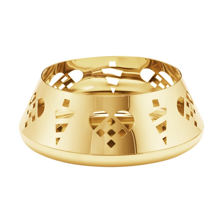 2025 block candle holder - Gold-plated stainless steel - Georg Jensen