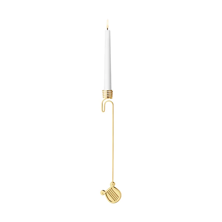 2026 candleholder - Harpa, gold - Georg Jensen