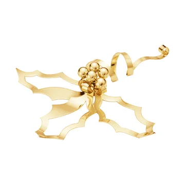 2026 table Christmas ornament - Gold, large - Georg Jensen