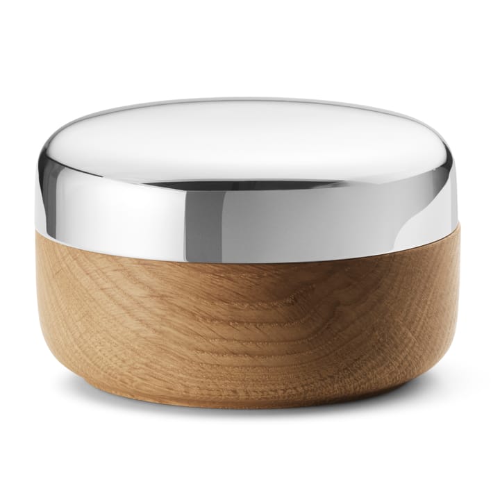 Alfredo salt cellar Ø8.5 cm, Oak-stainless steel Georg Jensen