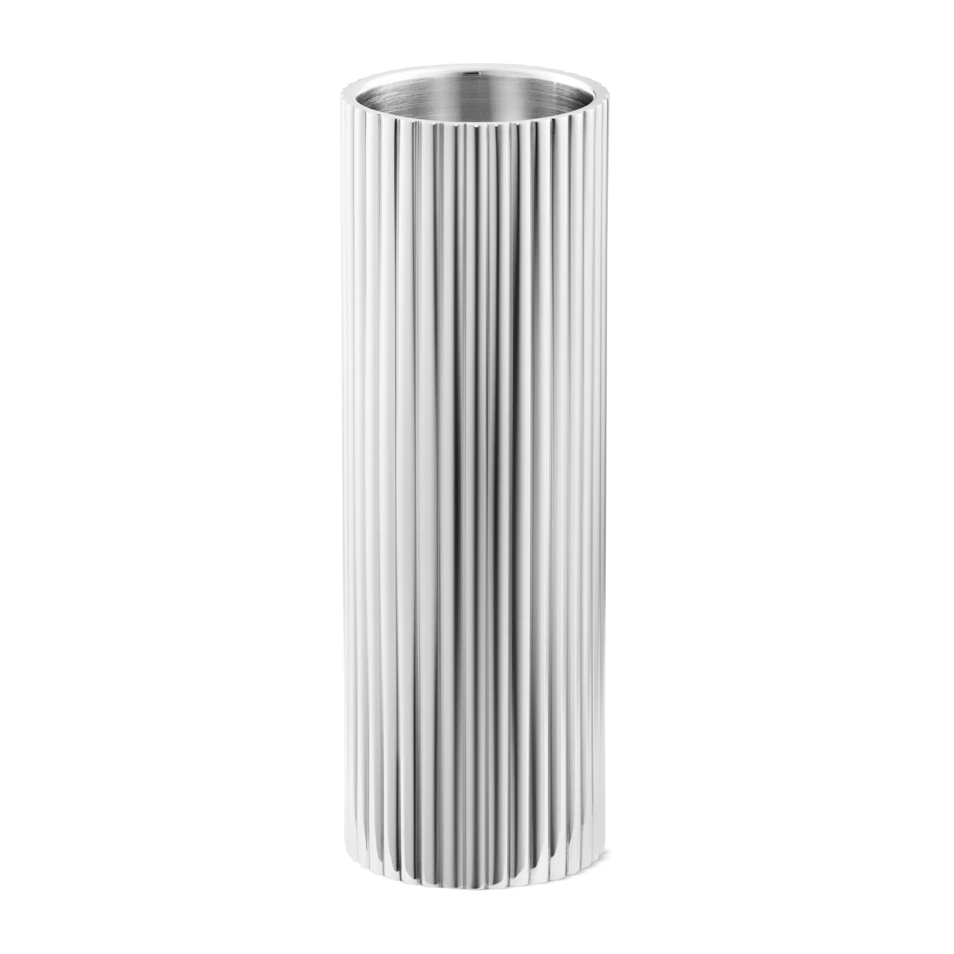Bernadotte candle sticks 14 cm, Stainless steel Georg Jensen