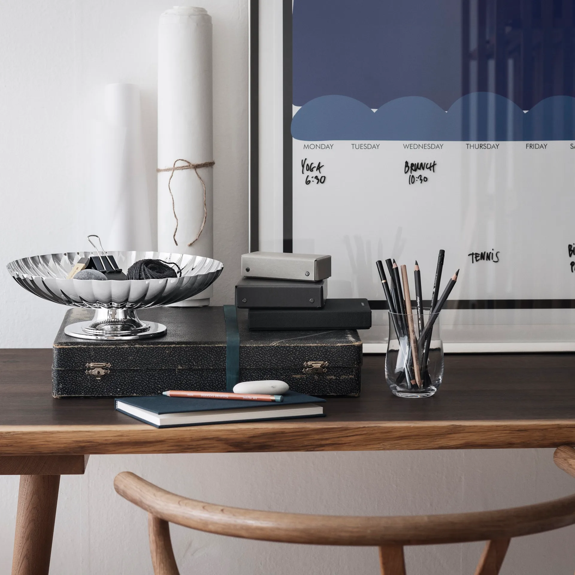 Bernadotte dish on stand, Ø 28 cm Georg Jensen