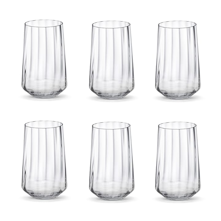 Bernadotte drinking glass high 38 cl 6-pack - crystalline - Georg Jensen