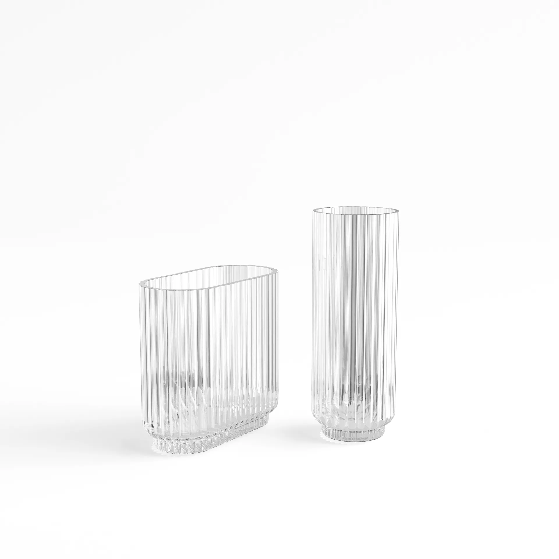 Bernadotte vase round, Clear Georg Jensen