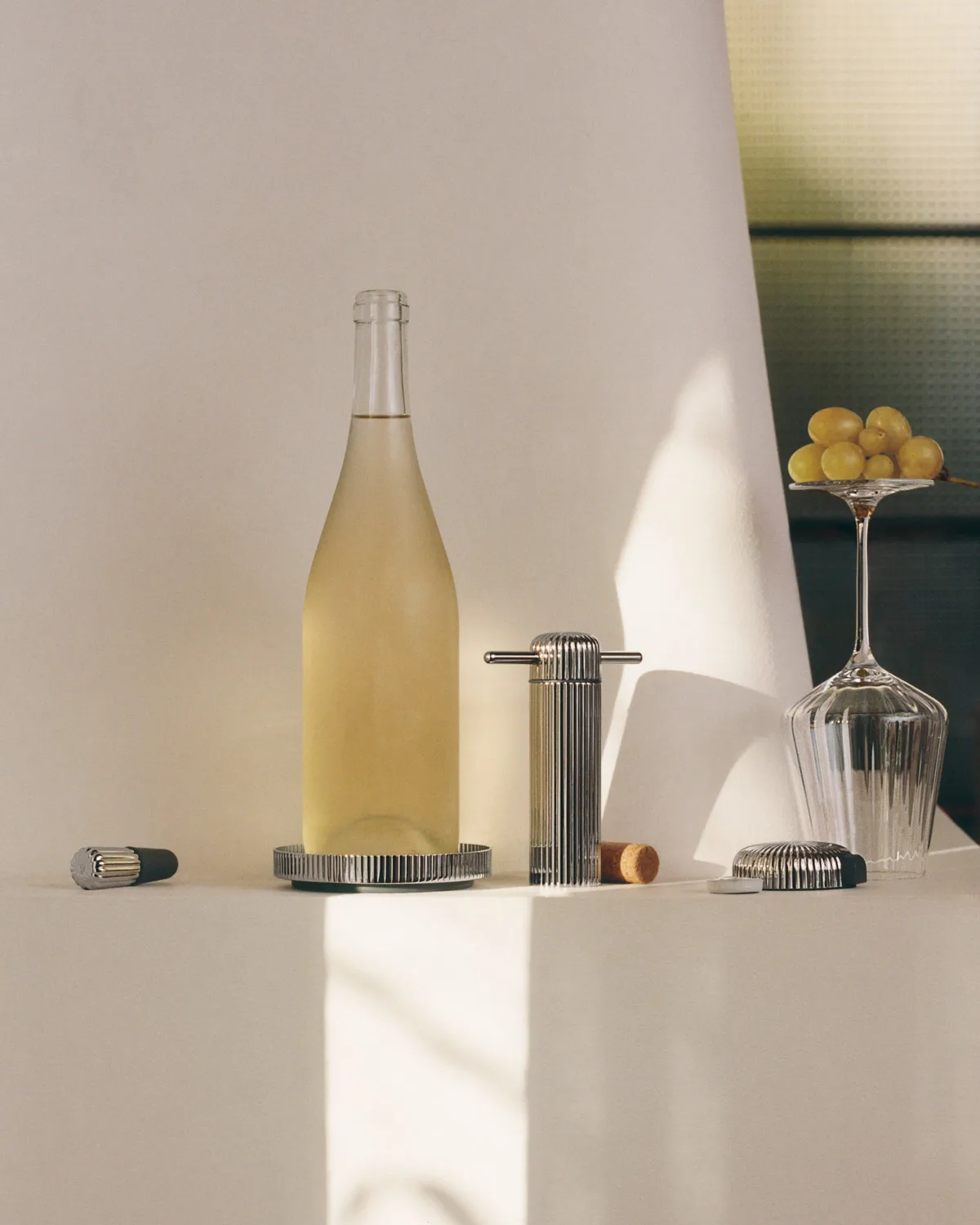 Bernadotte wine stopper, Silver, Ø2.3 cm Georg Jensen