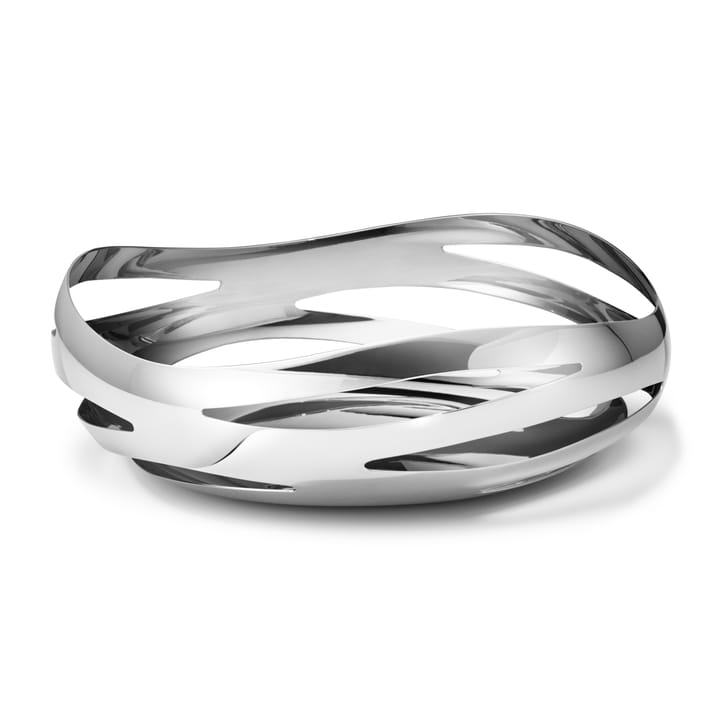 Cobra bread basket, stainless steel Georg Jensen