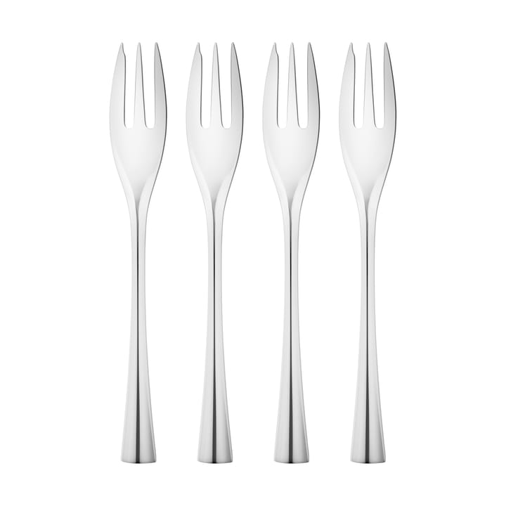 Cobra cake fork 4-pack, Stainless steel Georg Jensen