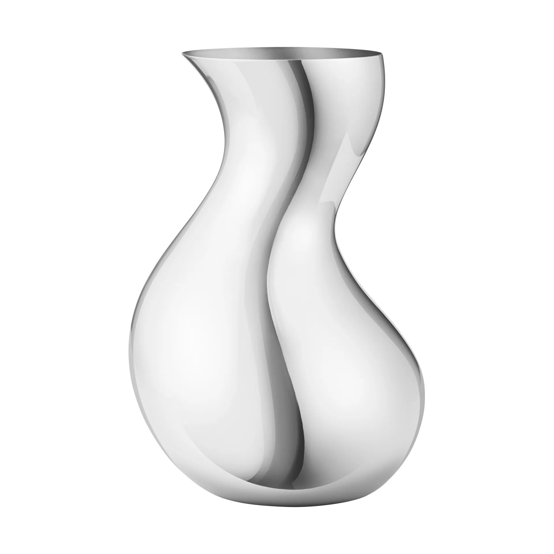 Cobra vase, Stainless steel, medium Georg Jensen
