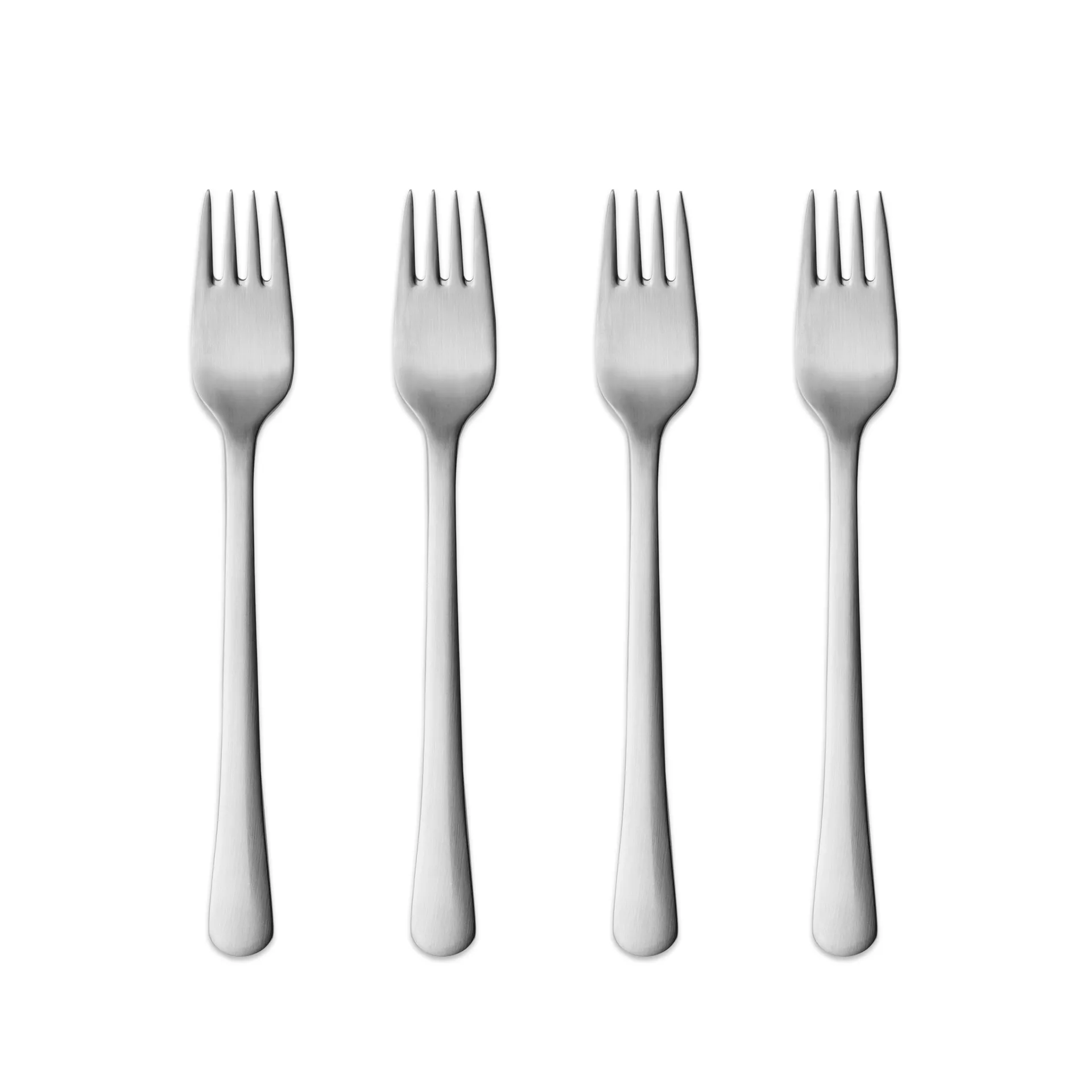 Copenhagen matte cake fork, 4-pack Georg Jensen