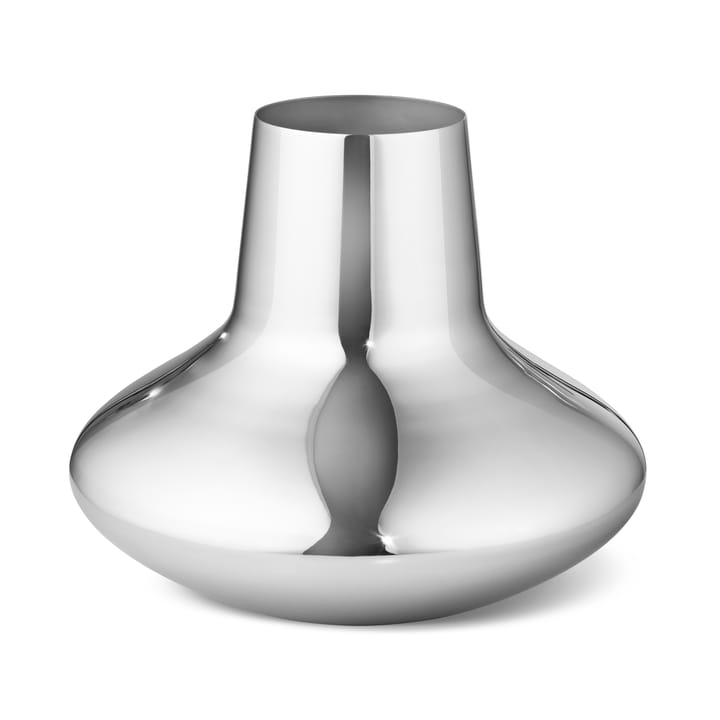 Henning Koppel vase stainless steel, Medium, 18.5 cm Georg Jensen