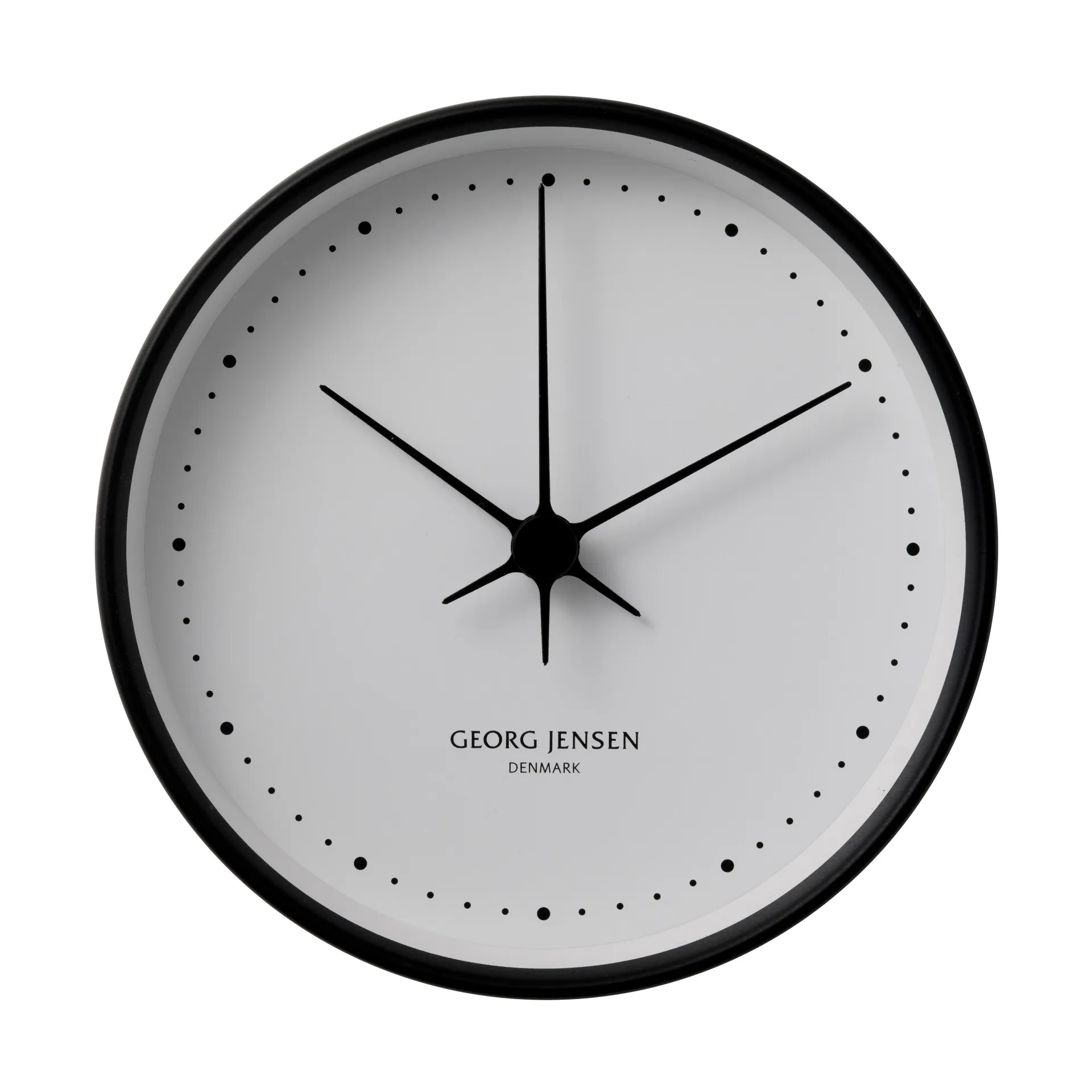 Koppel wall clock black-white, Ø 22 cm Georg Jensen