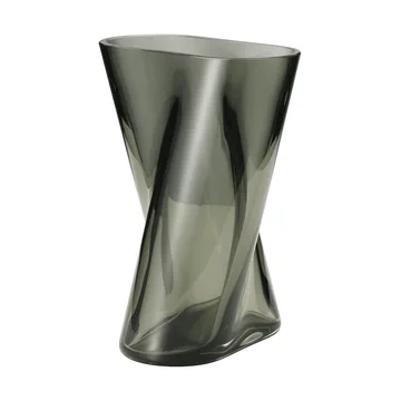 Lituus glass vase - Gray, small - Georg Jensen