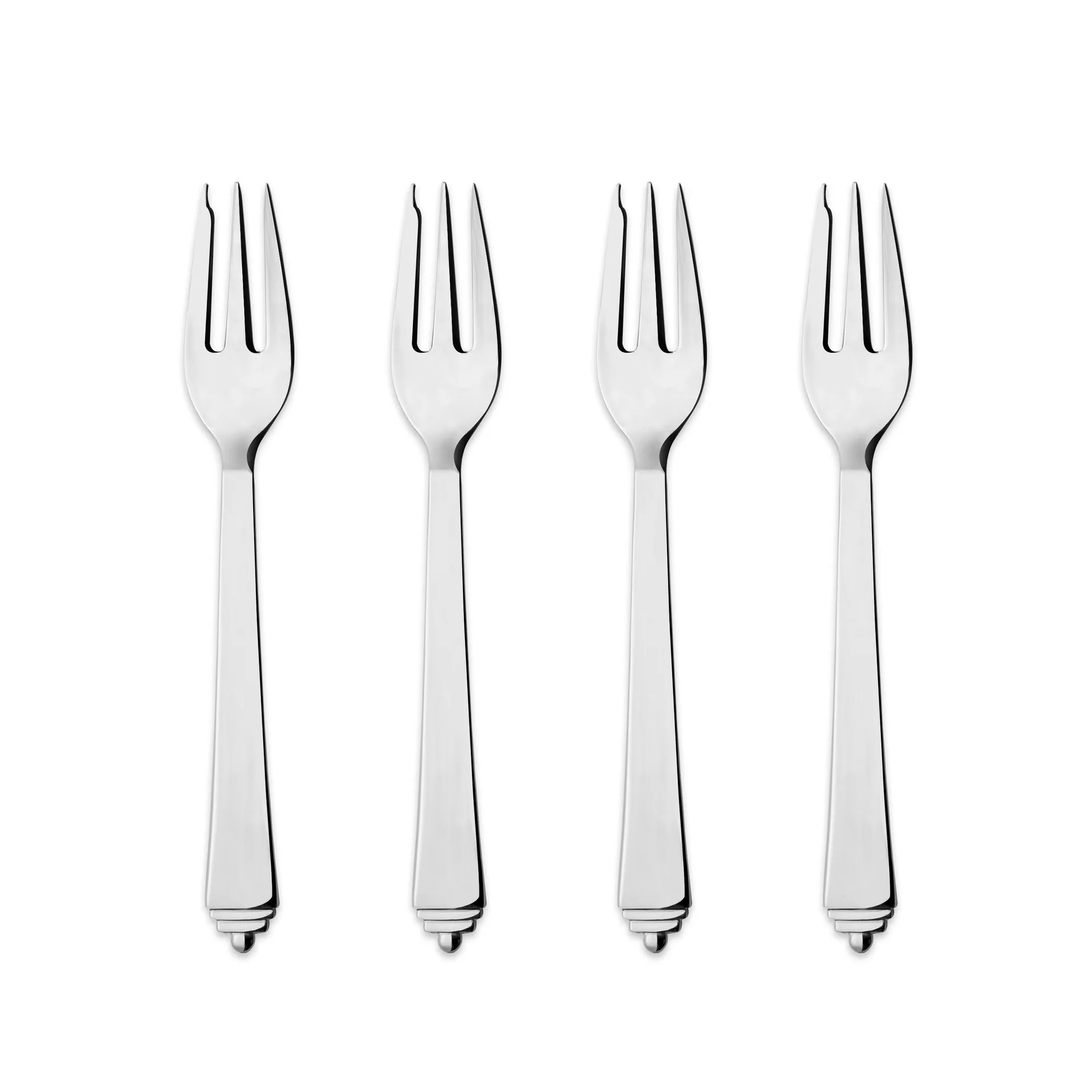 Pyramid cake fork, 4-pack Georg Jensen
