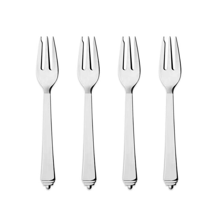 Pyramid cake fork - 4-pack - Georg Jensen