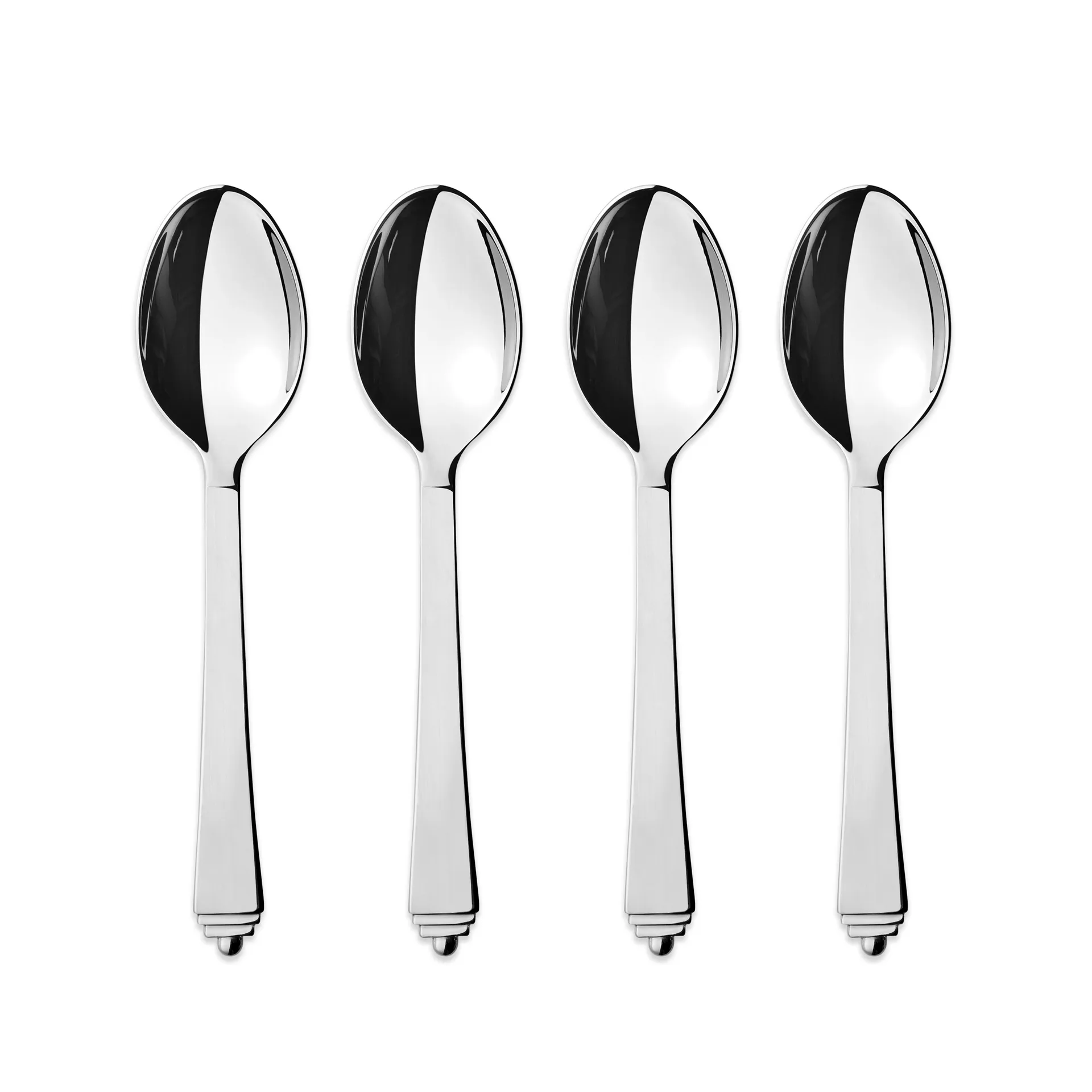 Pyramid teaspoon large, 4-pack Georg Jensen
