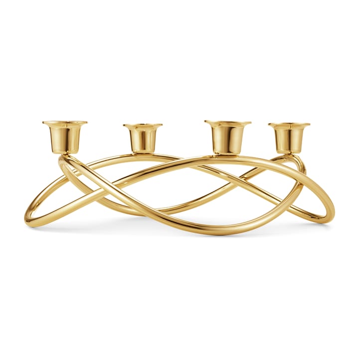 Season candleholder Ø26 cm, gold plated Georg Jensen