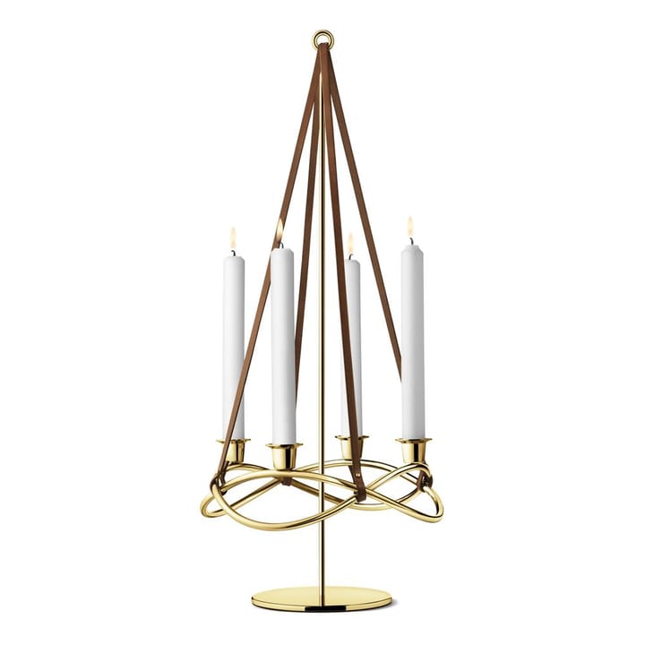 Season extension stand for candleholder, gold plated Georg Jensen