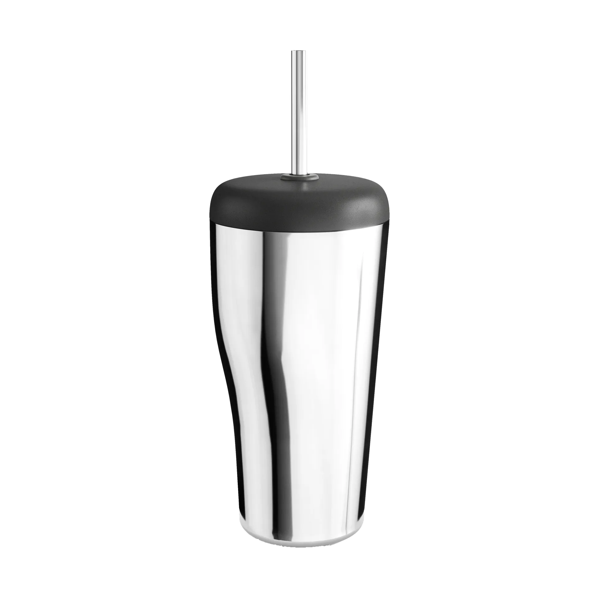 Sky thermos cup with straw 40 cl, Stainless steel Georg Jensen