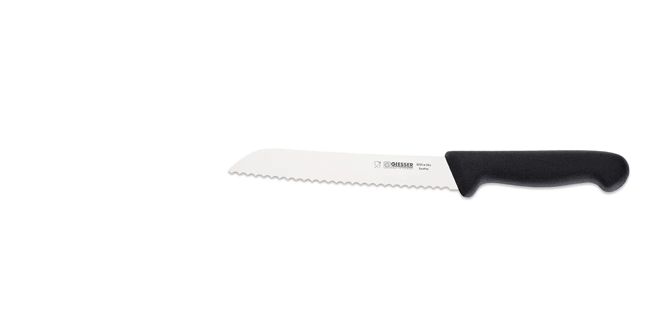 Giesser bread knife 21 cm, Steel-black Giesser