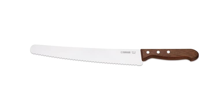 Giesser bread knife 25 cm, Steel-rosewood brown Giesser
