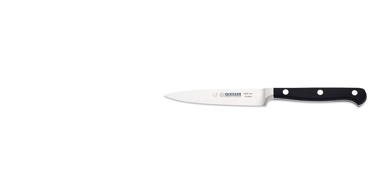 Giesser paring knife 10 cm, Black Giesser