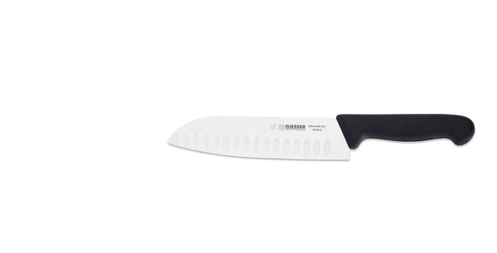 Santoku knife 18 cm - Black - Giesser