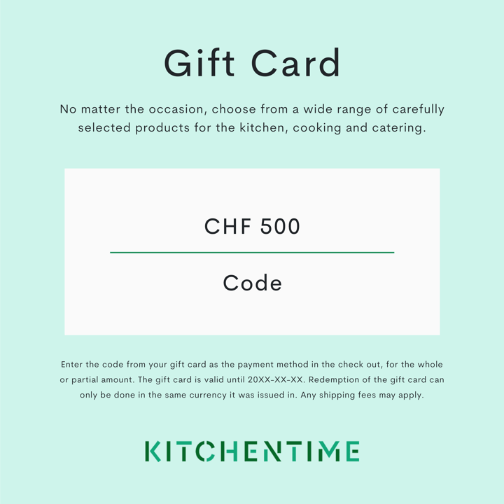 Digital gift card - CHF 500,00 - Gift card